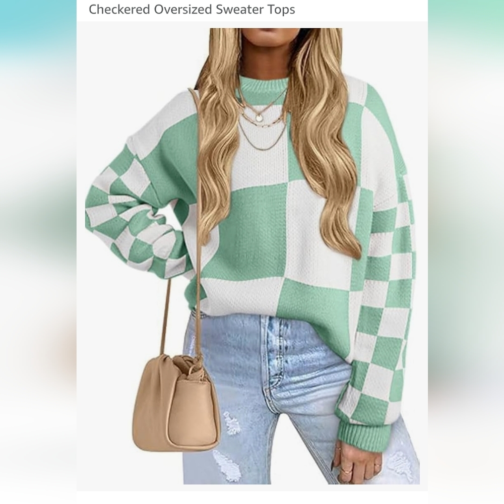 Checkered sweater